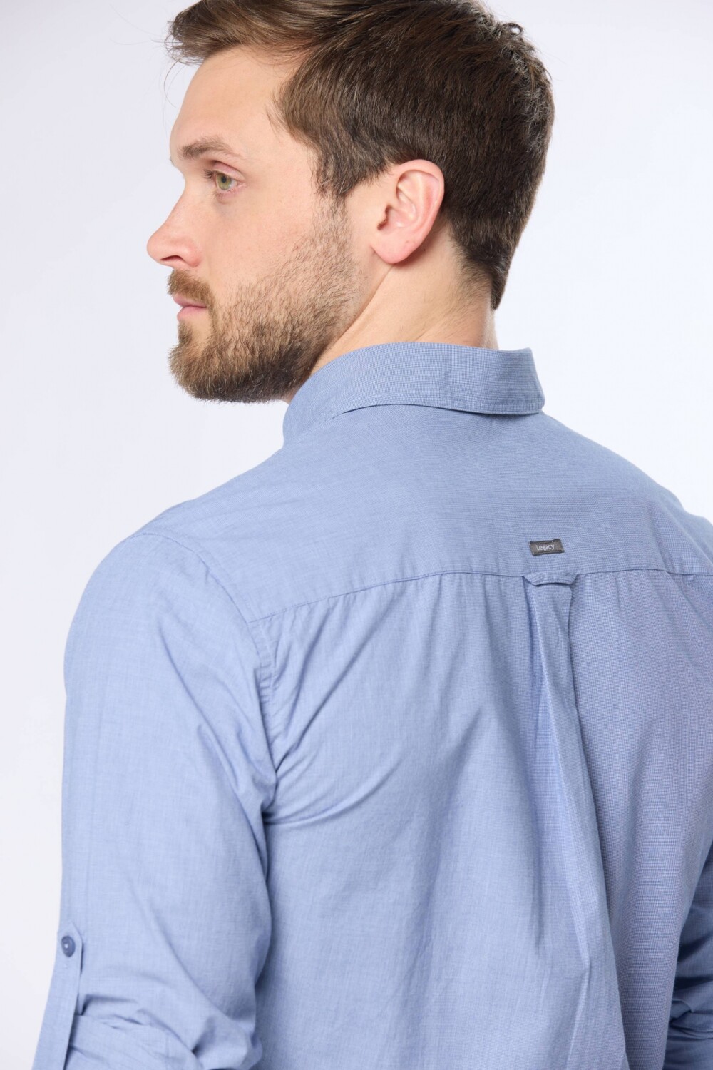 CAMISA A CUADROS Azul