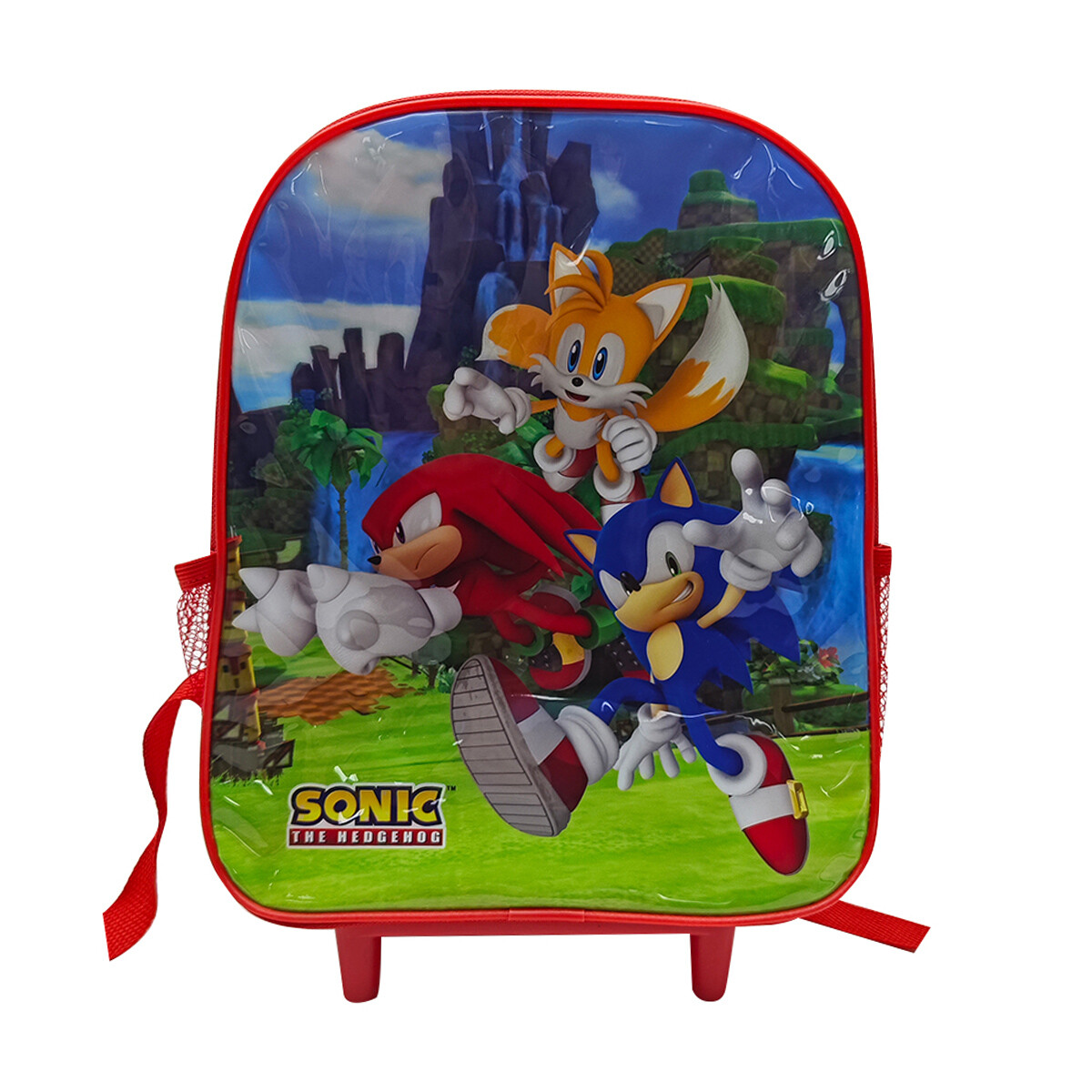 Mochila Infantil Sonic con Carro 30 x 24 cm 