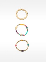 Set De Pulseras De Cuentas Multicolor multicolor