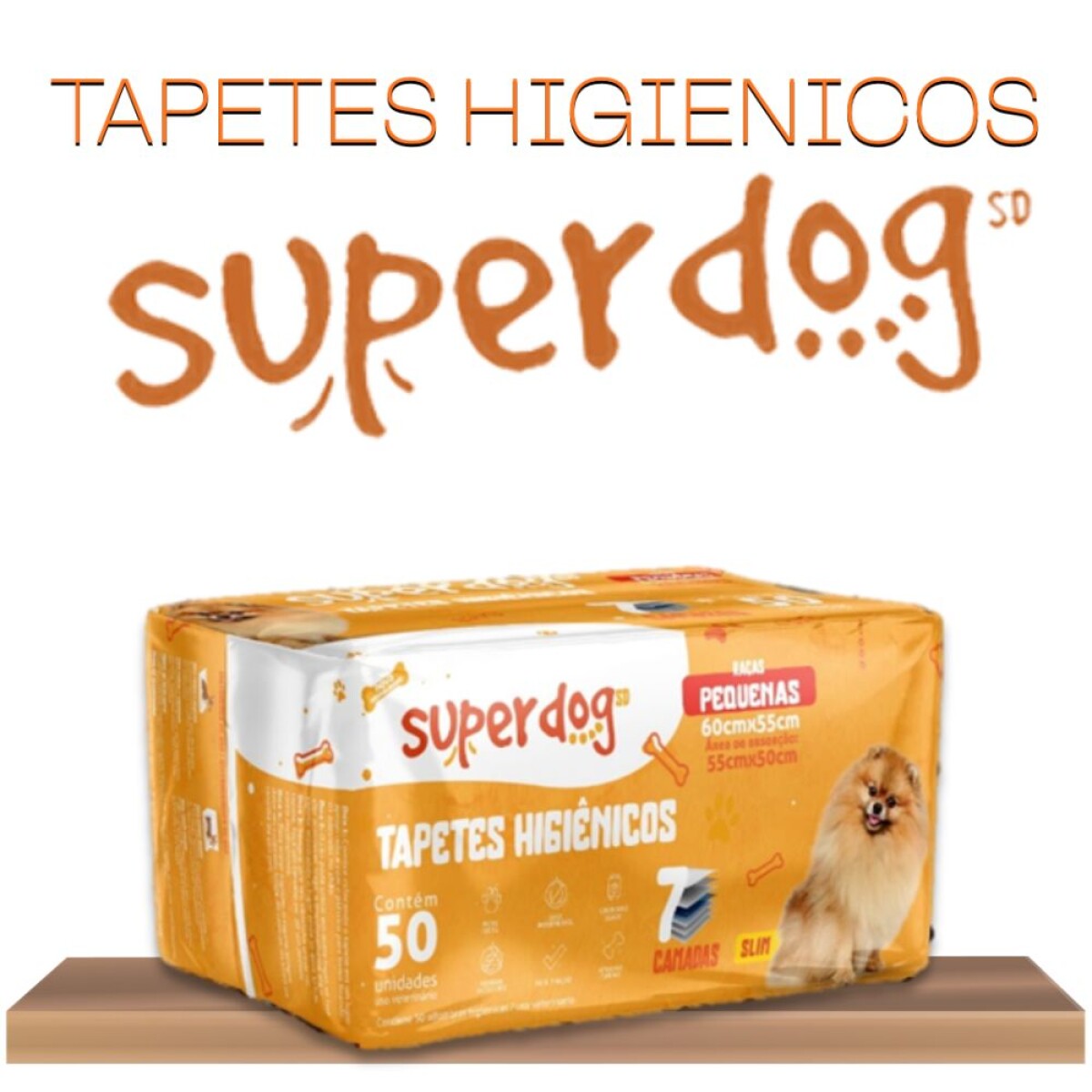 Tapete Higiénico Super Dog Pequeño 50 Unidades 