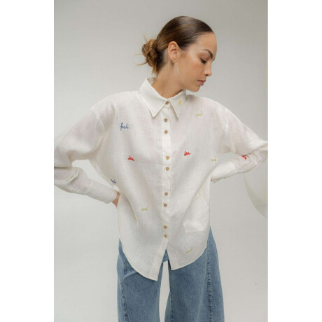 Camisa Onda Words Bordado artesanal