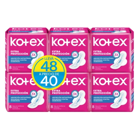 Kotex Normal Con Alas x 48 Kotex Normal Con Alas x 48
