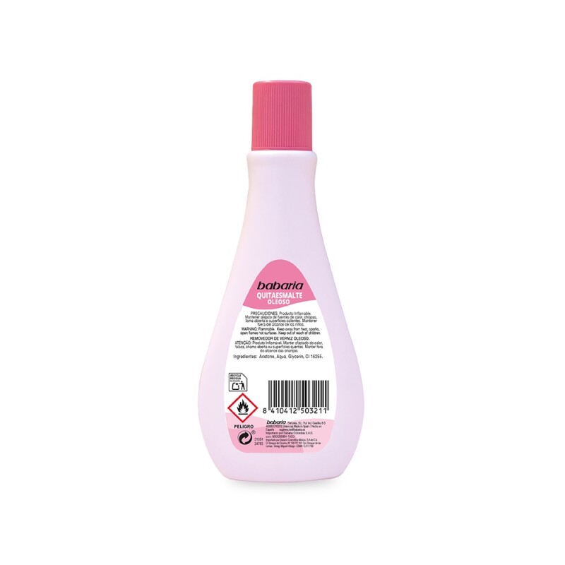 Quitaesmalte Babaria 200 ml Quitaesmalte Babaria 200 ml