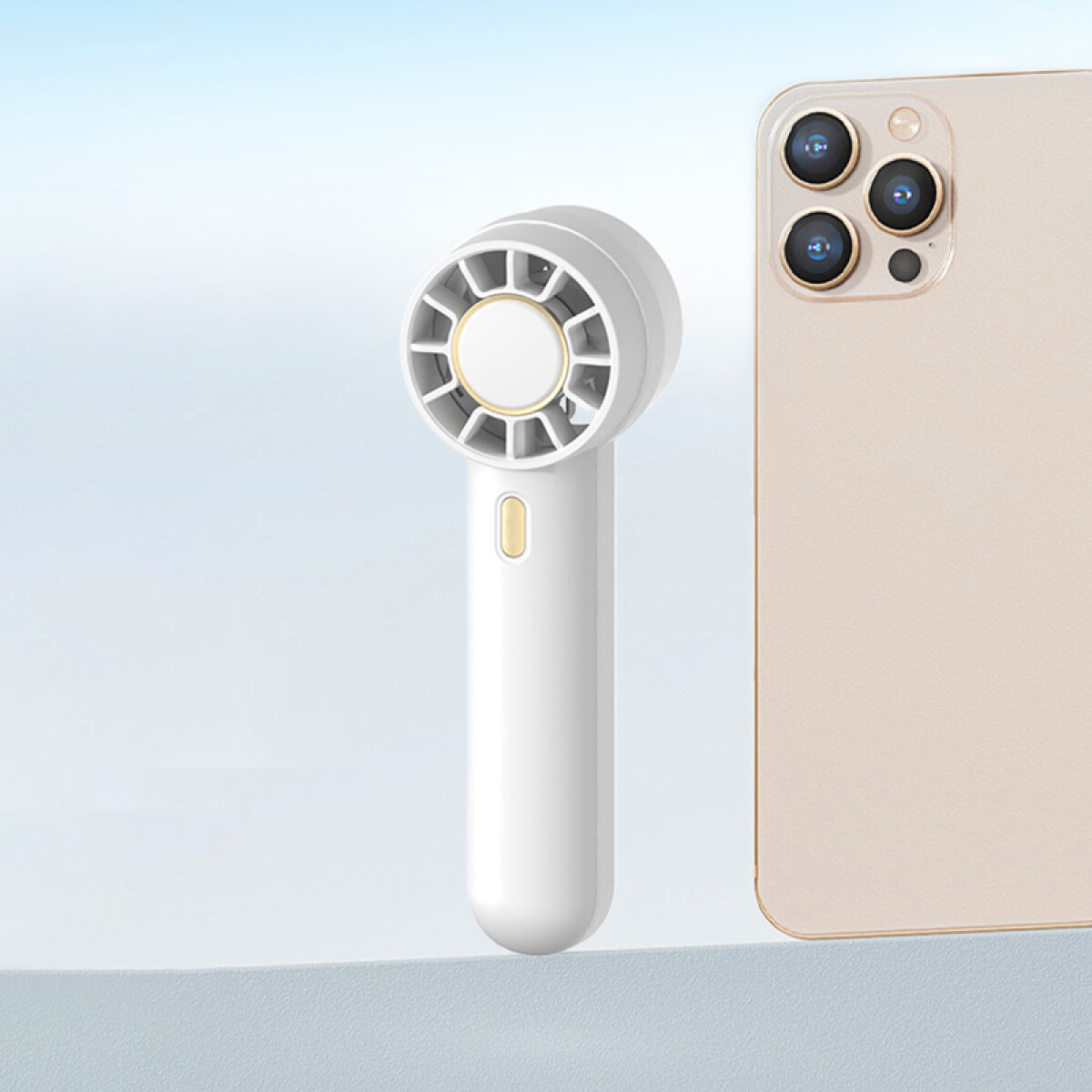 Ventilador Portátil Minimalista - 3 Velocidades - Blanco 