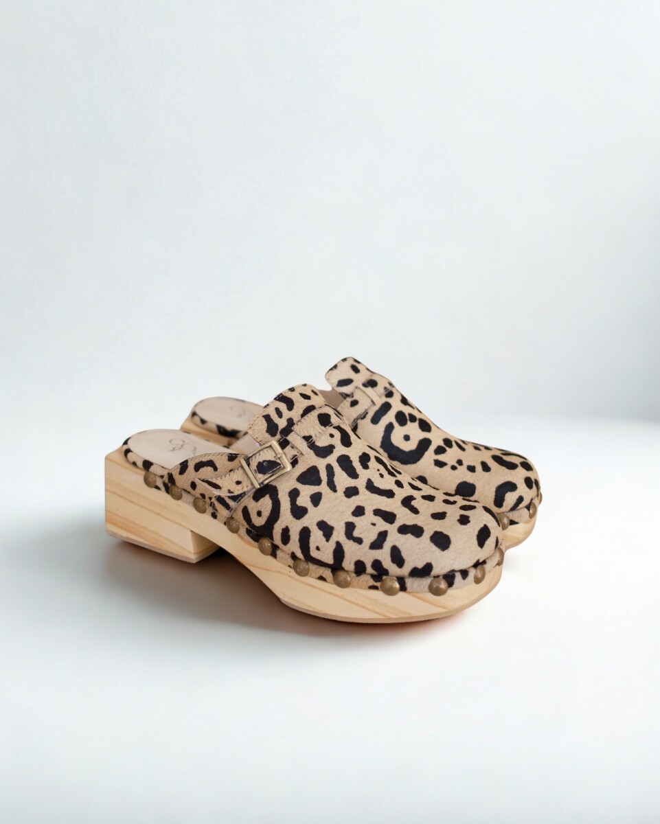 Zuecos Texas Animal Print 