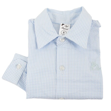 Camisa de Niño/a Cuadrille celeste claro