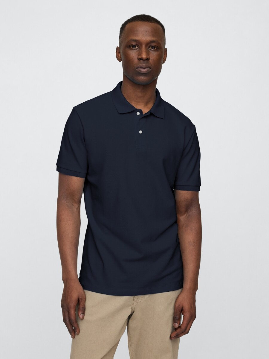 V-STRETCH PIQUE POLO - SOLID - TAPESTRY NAVY 