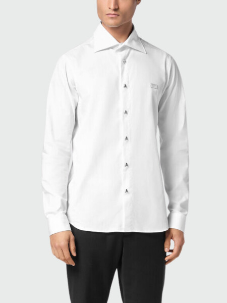 PHILIPP PLEIN - camisa blanca Sugar Daddy corte clásico Blanco