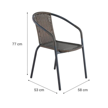 Silla Simil Ratan Just Home Collection Silla Simil Ratan Just Home Collection