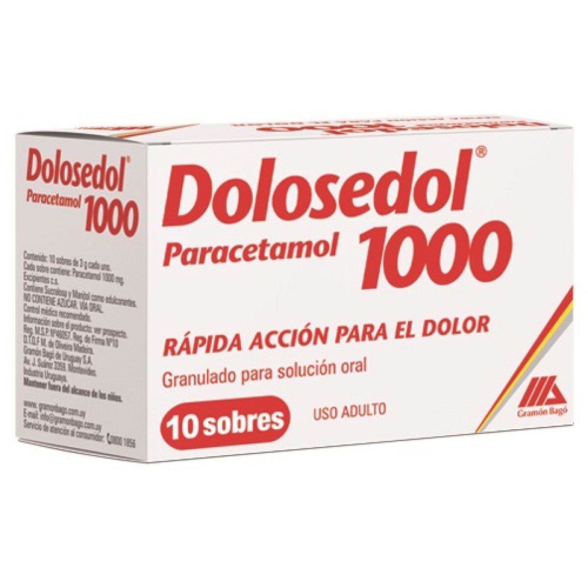 Dolosedol 1000 Mg. 10 Sobres 