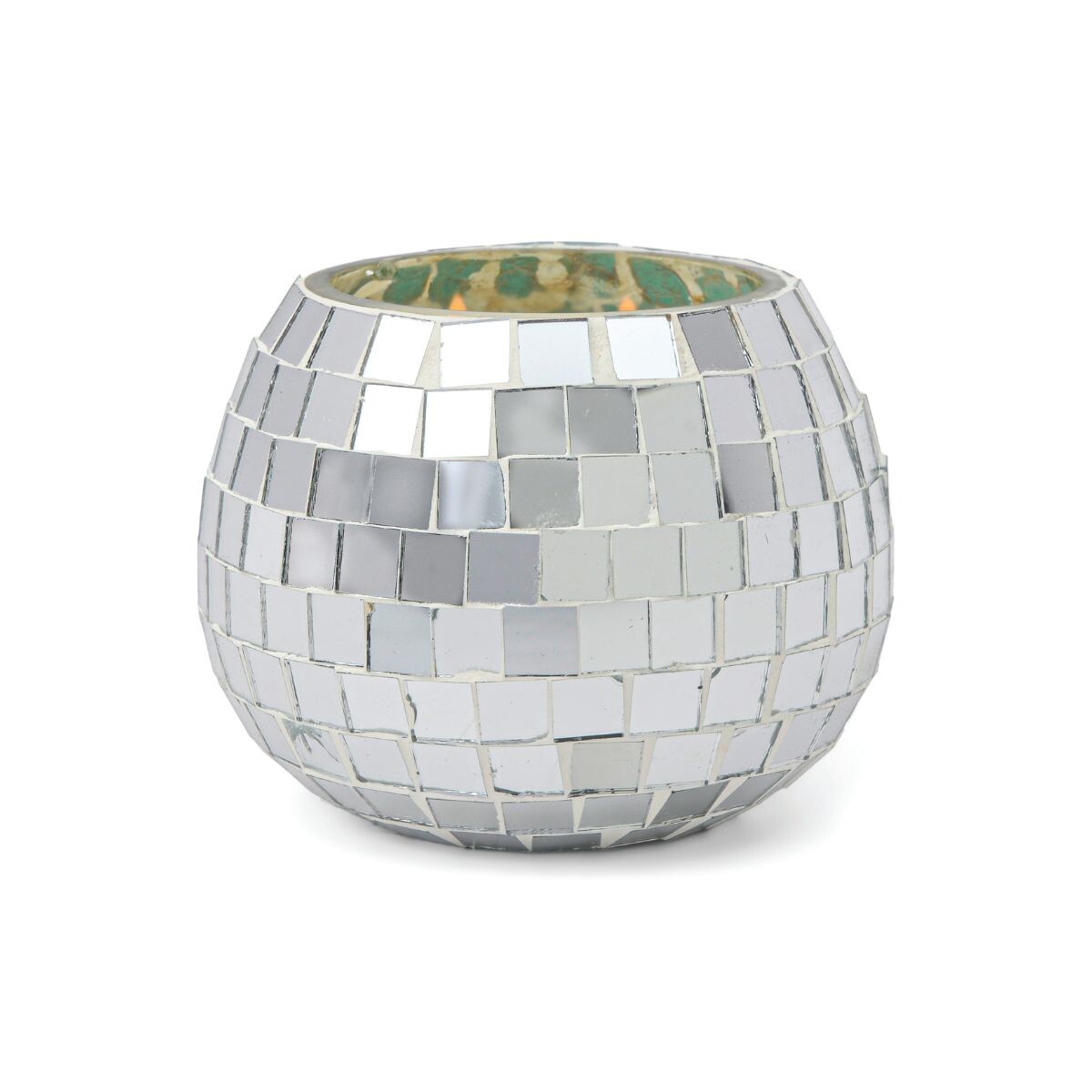Vela aromática Disco Ball - Plateada 