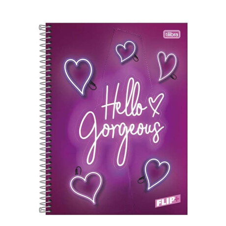 Cuadernola Tilibra Flip+ 96 Hojas Tapa Extra Dura Neon