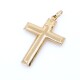 Cruz en oro 18k bombe 2,6 x 3,6 mm aprox Cruz en oro 18k bombe 2,6 x 3,6 mm aprox