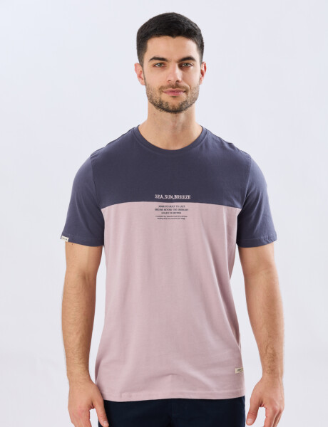 REMERA RAYADA DE ALGODÓN Piedra