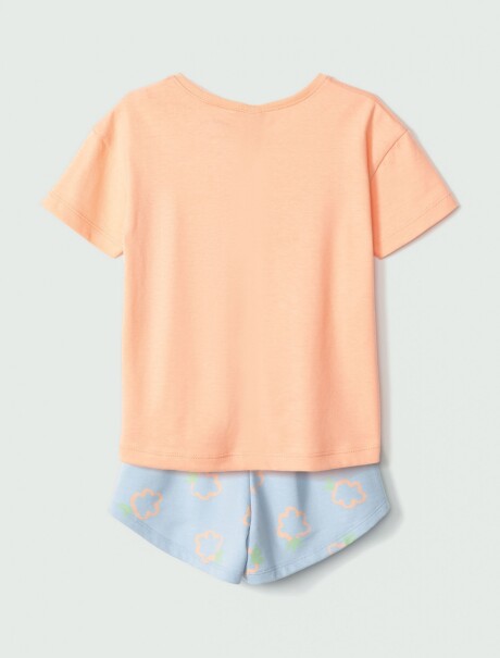 CONJUNTO INFANTIL ESTAMPADO NARANJA