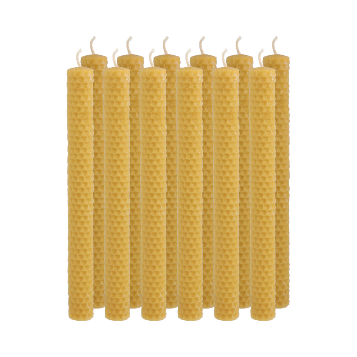 VELAS DE MIEL PANAL 2X20 CM - X12 UNID - Velas De Miel Panal 2x20 Cm - X12 Unid 
