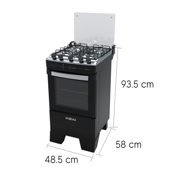 Cocina A Gas Enxuta Cenx27544ng 4 Hornallas COCINA ENXUTA MULTIGAS CENX27544NG