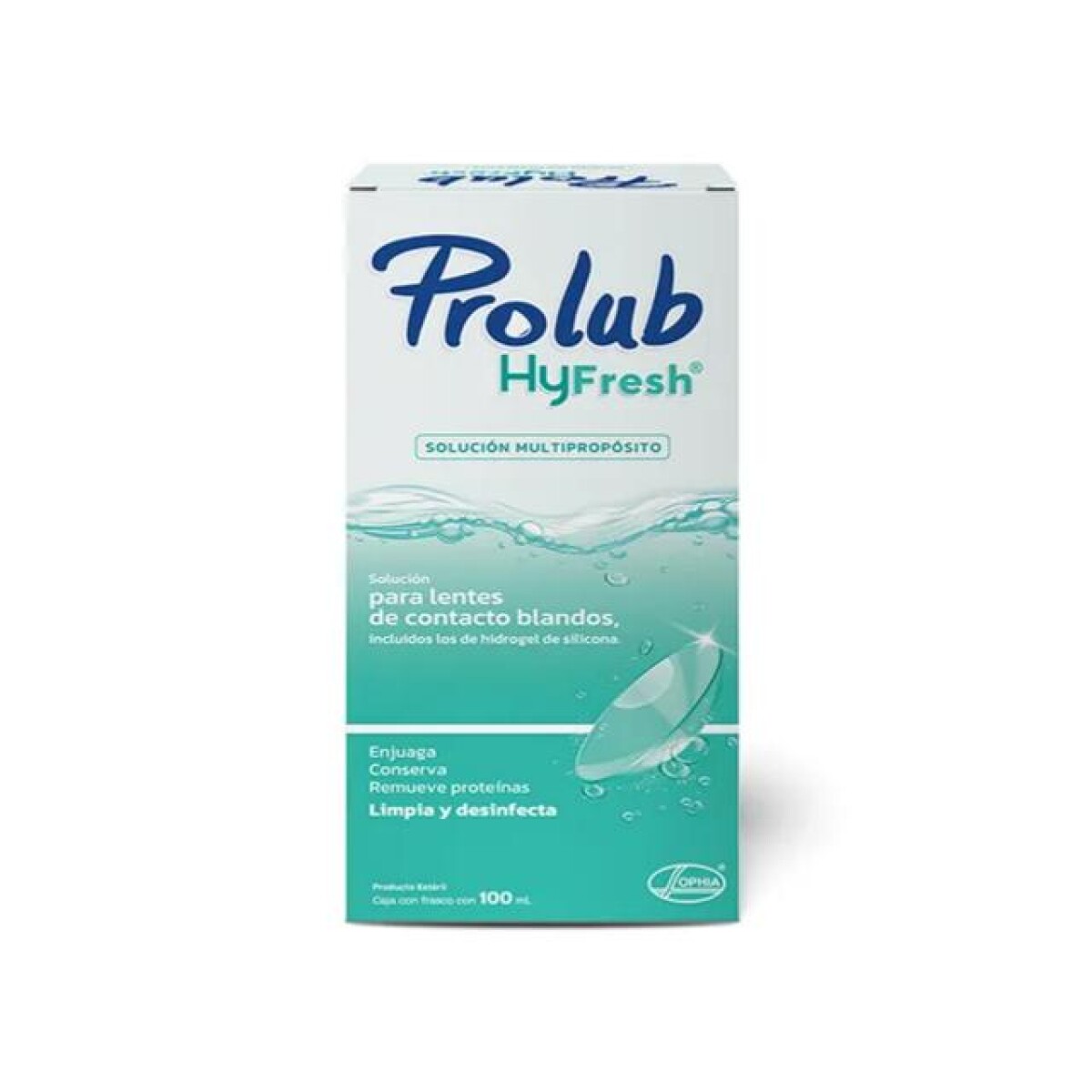 Solución Multipropósito Prolub HyFresh 100 mL para Lentes de Contacto 