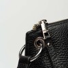 Bandolera Sauvage En Cuero Graneado Negro