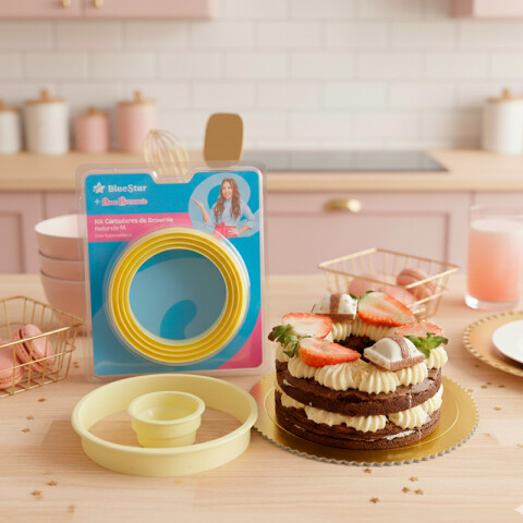 Cortador de Brownie Redondo Mediano x4