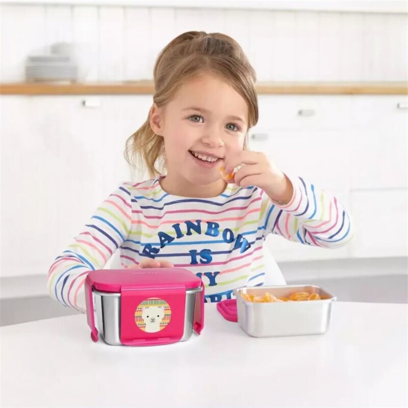 Set de 2 Tuppers Acero Inox Apilables Skip Hop Set de 2 Tuppers Acero Inox Apilables Skip Hop