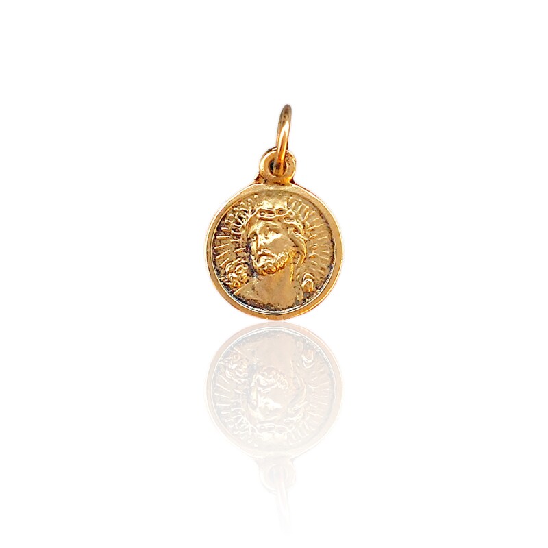 Dije Cristo-Oro bajo-Sin piedra-CP8512 Sinpiedra