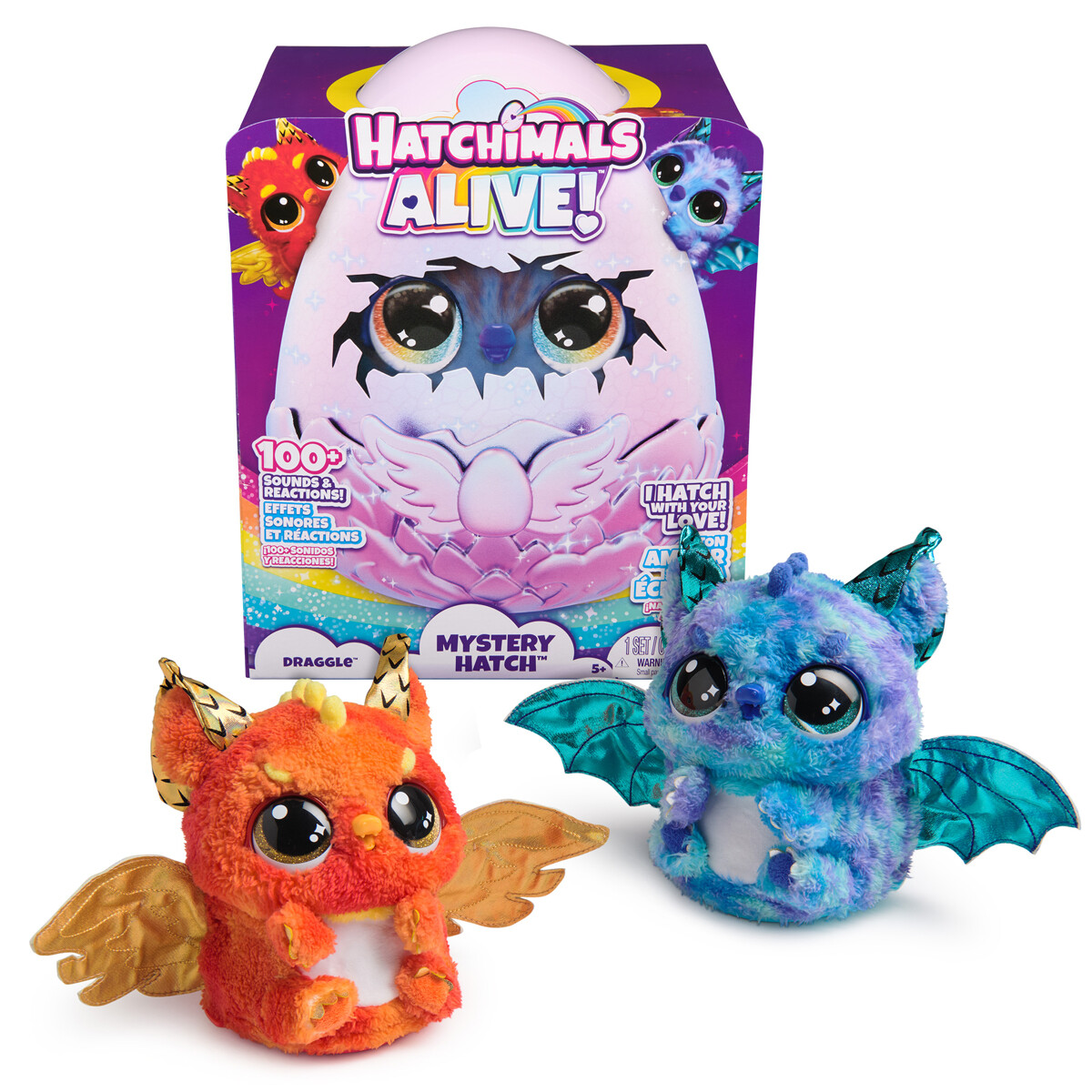 Hatchimals Alive Mystery Hatch Draggle Huevo sorpresa 