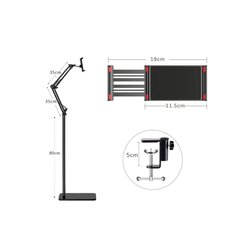 Soporte de pie ajustable para dispositivos moviles Soporte De Pie Ajustable Para Dispositivos Moviles
