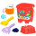 Set 7pcs Balde Playa + Pala + Rastrillo + Moldes Rosa