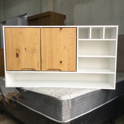 [OUTLET] Aéreo Alacena Modular de Cocina con Vinera en MDP - Madera - Línea Melilla - Blanco [ARMADO SOLO RETIRO] [OUTLET] Aéreo Alacena Modular de Cocina con Vinera en MDP - Madera - Línea Melilla - Blanco [ARMADO SOLO RETIRO]