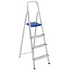Escalera Aluminio 3 Escalones Mor Plegable Color Plateado/azul Escalera Aluminio 3 Escalones Mor Plegable Color Plateado/azul