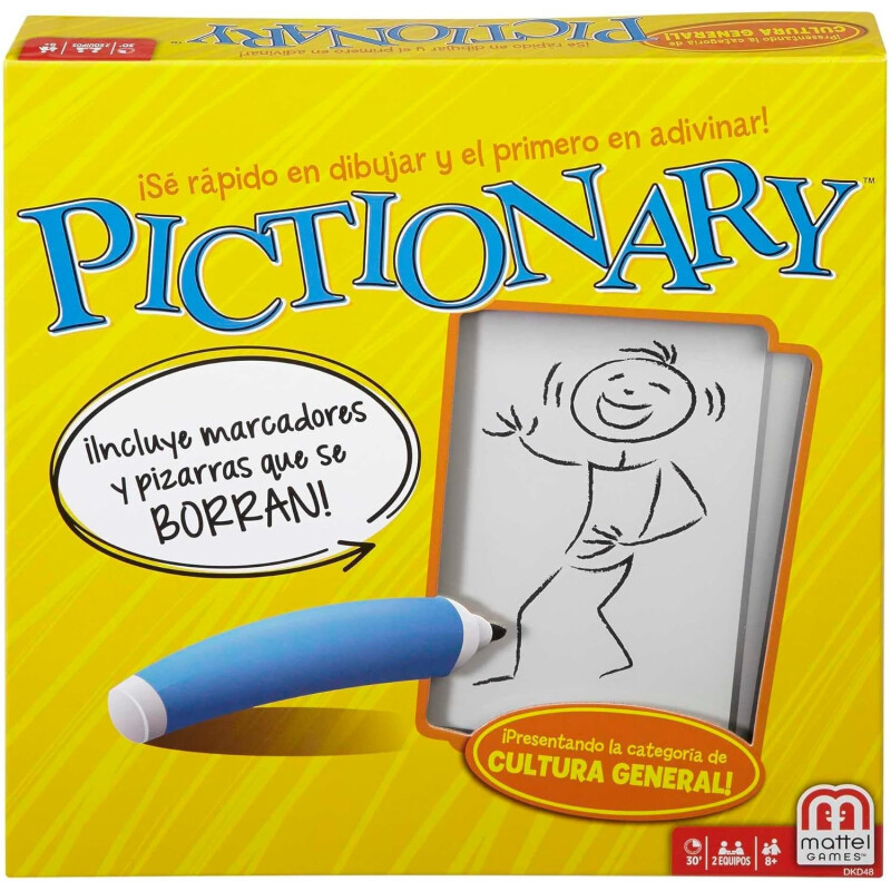 Mattel Games Pictionary, Juego de Mesa y Dibujo Mattel Games Pictionary, Juego de Mesa y Dibujo