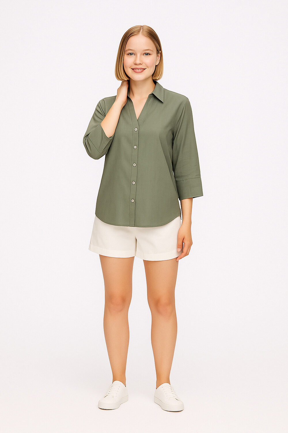 Camisa Oppu Verde Azulado