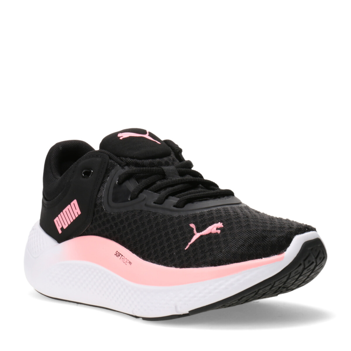 Championes de Mujer Puma Softride Pro Wns - Negro - Rosado Coral 