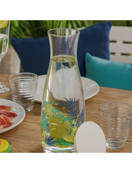 DECANTER 1180 ML VIDRIO DECO TAPA BLANCO PASABAHCE DECANTER 1180 ML VIDRIO DECO TAPA BLANCO PASABAHCE