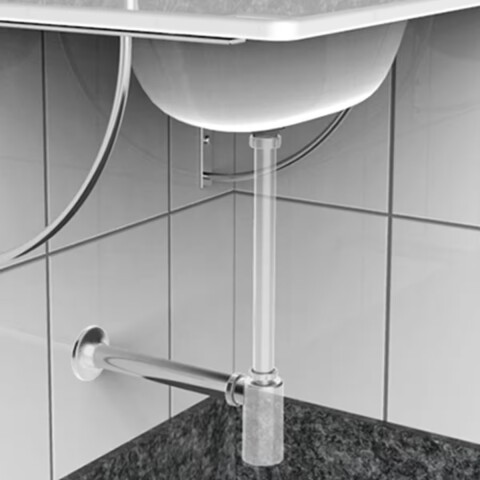 Prolongación trasera de sifón botella 38mm x 300mm Prolongación Trasera De Sifón Botella 38mm X 300mm