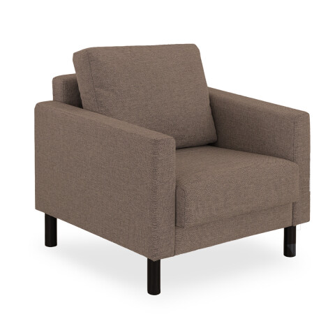 Poltrona Living 1 Cuerpo Autoarmable Madera Ecosoft Y Poliester Marrón Poltrona Living 1 Cuerpo Autoarmable Madera Ecosoft Y Poliester Marrón