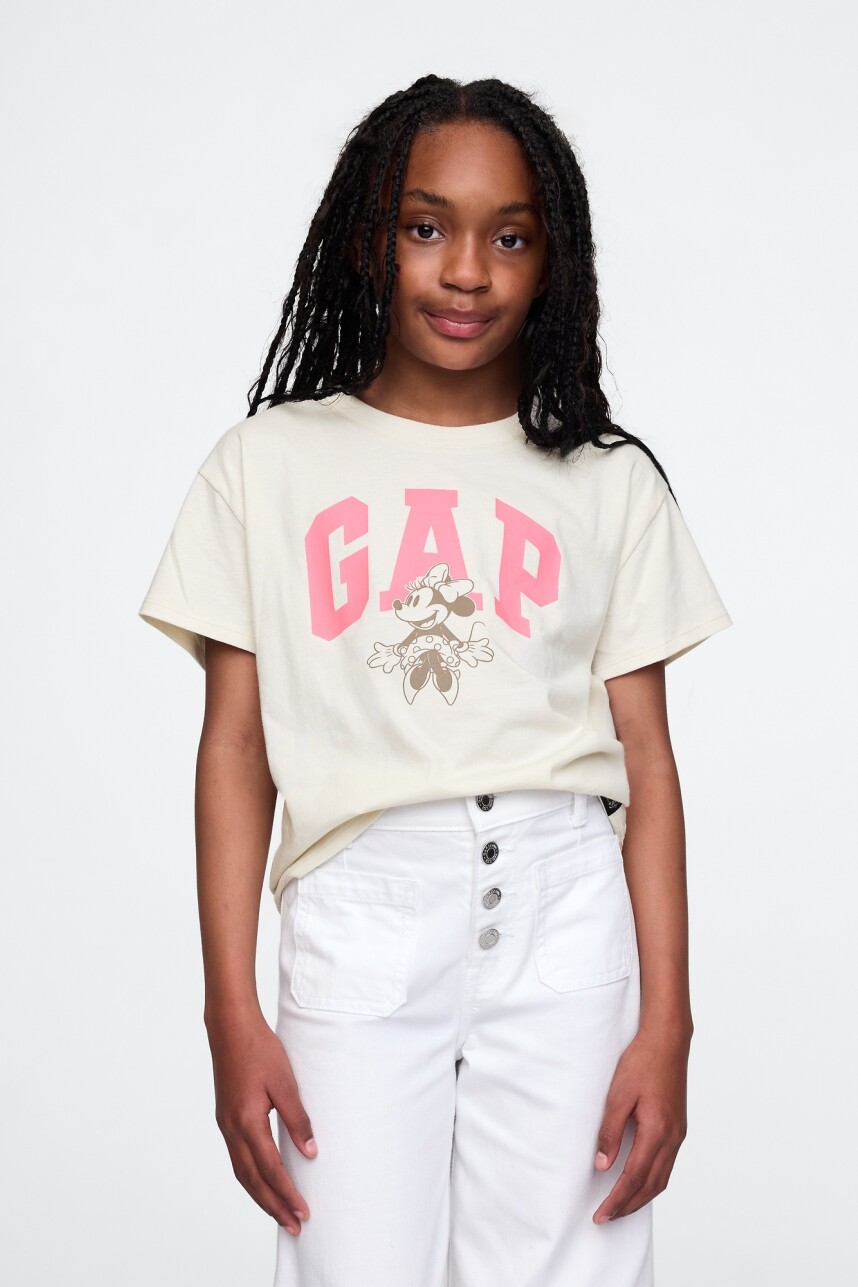 Remera Logo Gap Disney Niña Chino