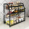 Rack especiero acero y hierro 3 niveles Rack especiero acero y hierro 3 niveles