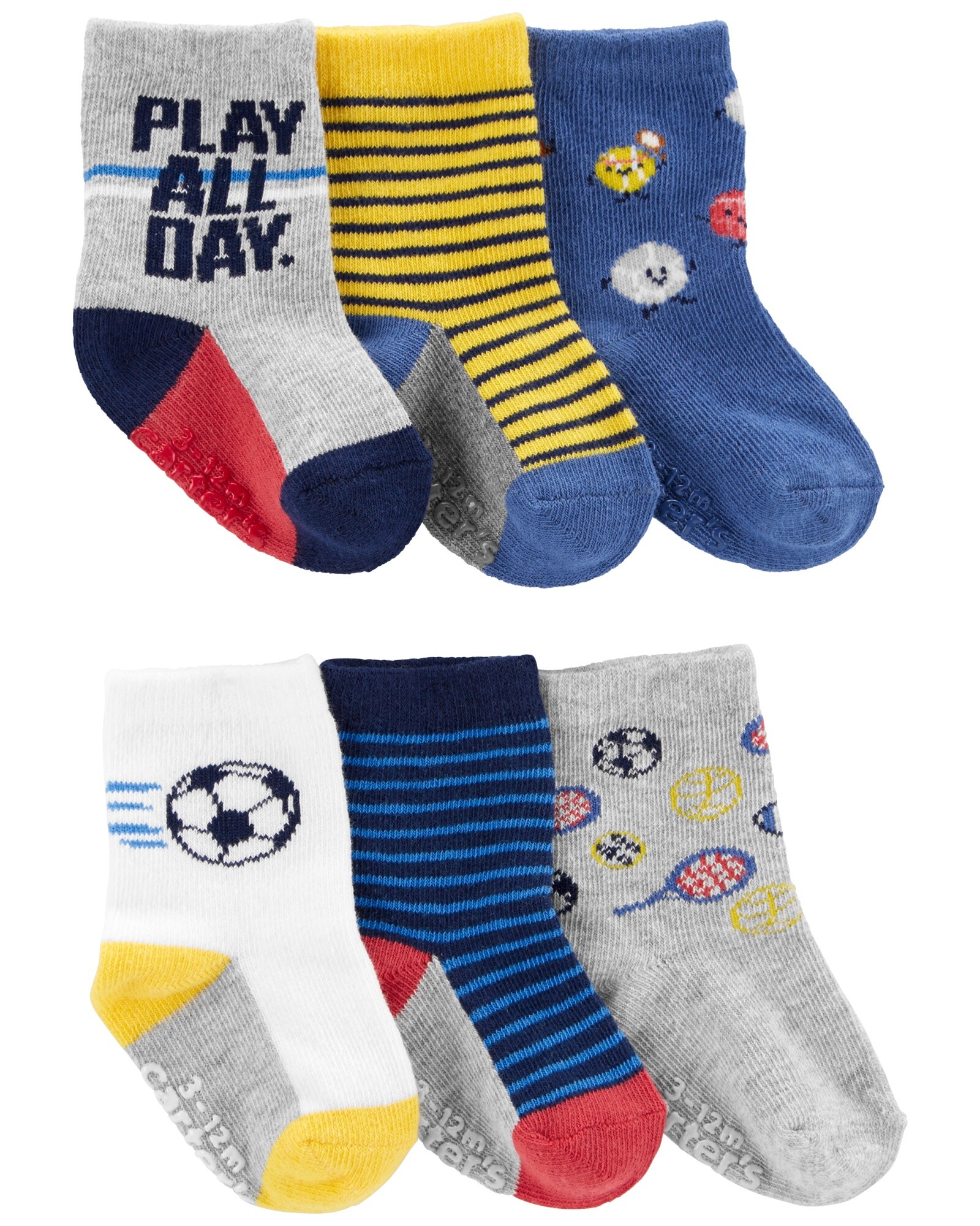 Pack seis pares de medias de deportes 0