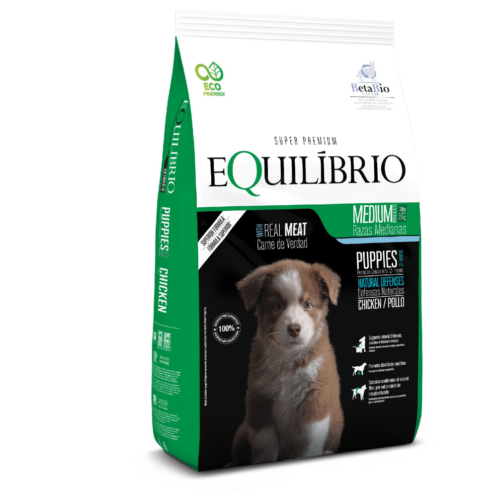 EQUILIBRIO DOG MEDIUM PUPPY CHICKEN 2,5KG EQUILIBRIO DOG MEDIUM PUPPY CHICKEN 2,5KG