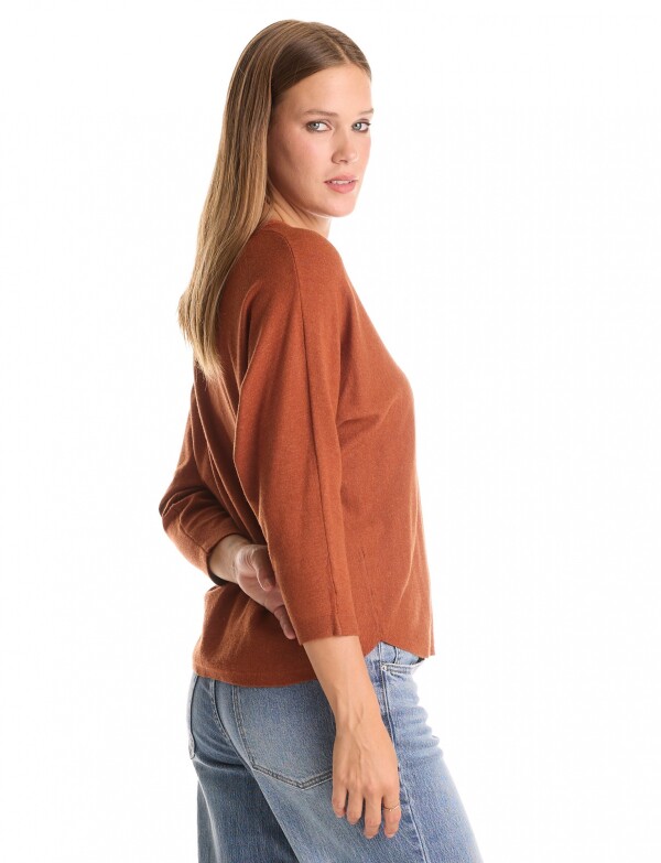 Buzo Dolman Escote V TERRACOTA