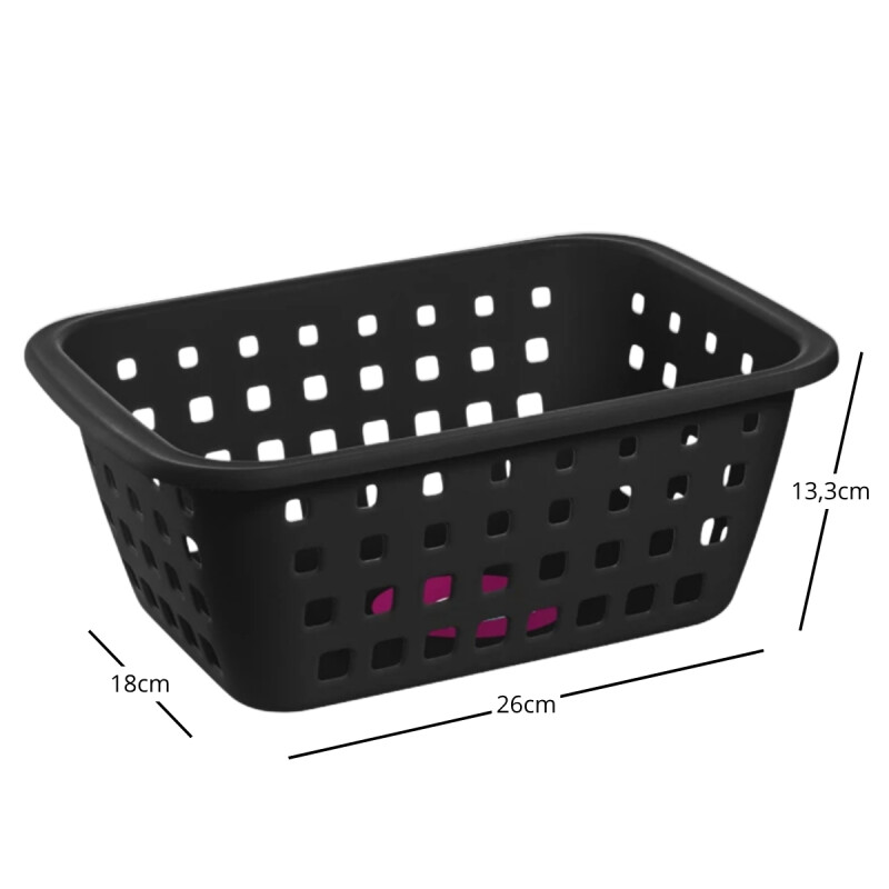 Set x2 Cesto mediano 3 lts NEGRO