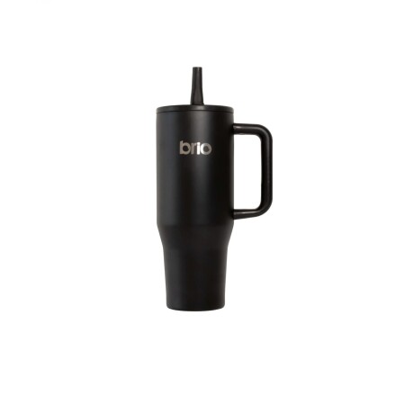 Vaso Térmico Brio 1200ML con Pico Rígido y Sorbito NEGRO