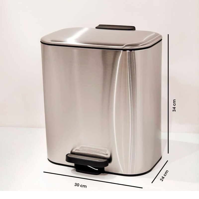 Tacho cesto de basura acero 12L Tacho cesto de basura acero 12L
