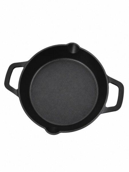 PAELLERA HIERRO FUNDIDO 33X26X6CM NEGRO NEGRO (V)