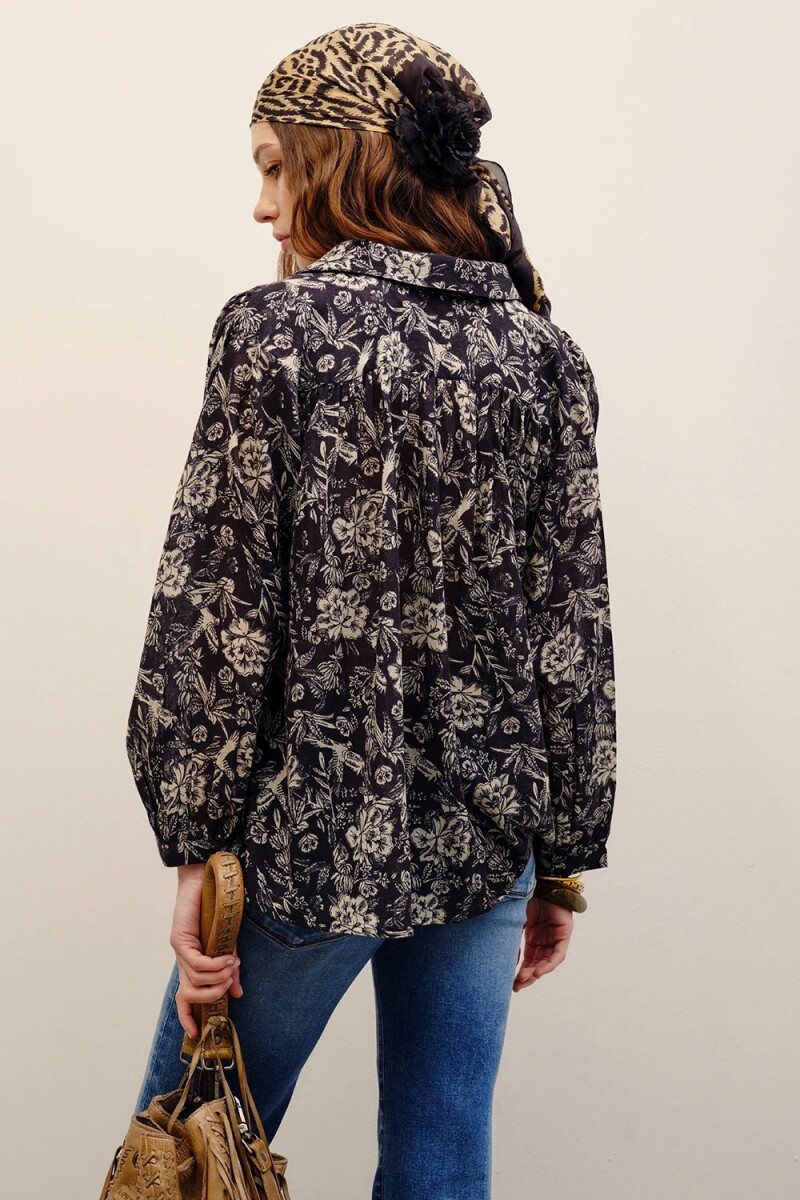 CAMISA LIRIO JULIETTE Negro
