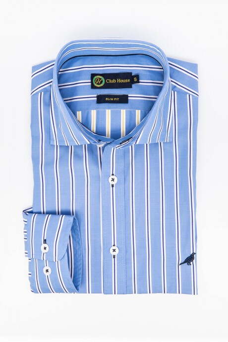 Camisa Short Collar Slim Fantasia- Vicenza