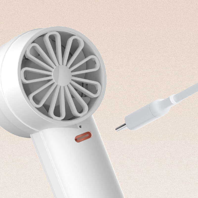 Ventilador Portátil Minimalista - 3 Velocidades - Blanco Ventilador Portátil Minimalista - 3 Velocidades - Blanco