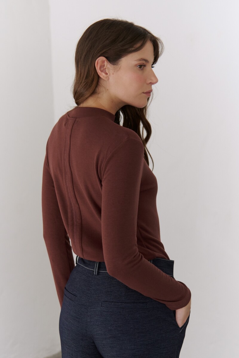 POLERA GLACIAR BURDEOS